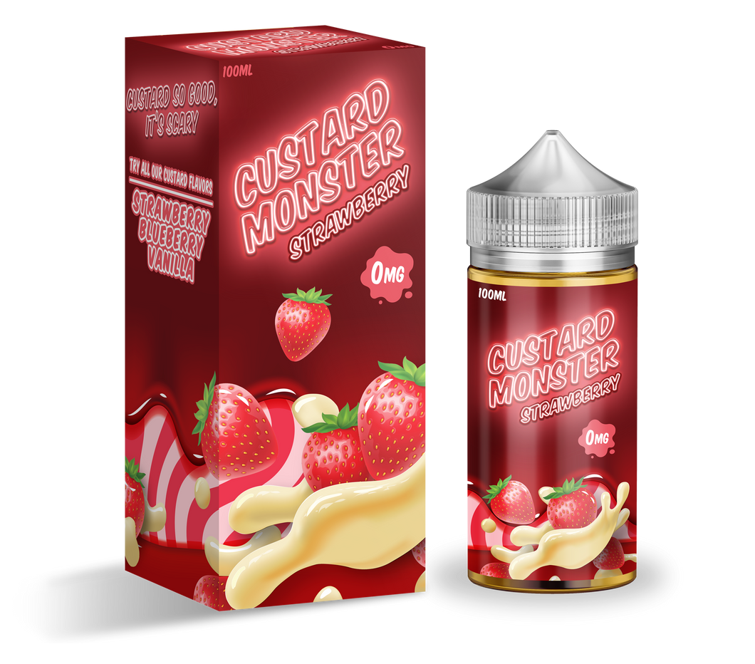 Custard Monster - Strawberry Custard 100ml