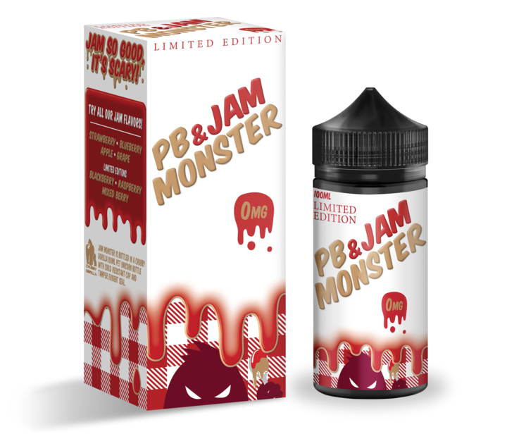 Jam Monster - Peanut Butter & Jam Strawberry Limited Edition 100ML